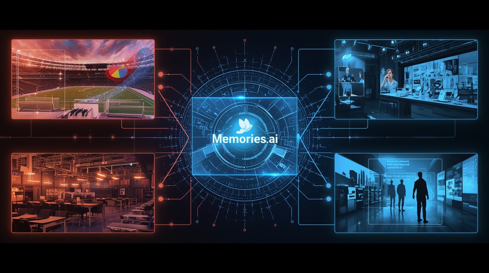 Memories.ai use cases industries pricing 2025 dashboard showing analytics charts