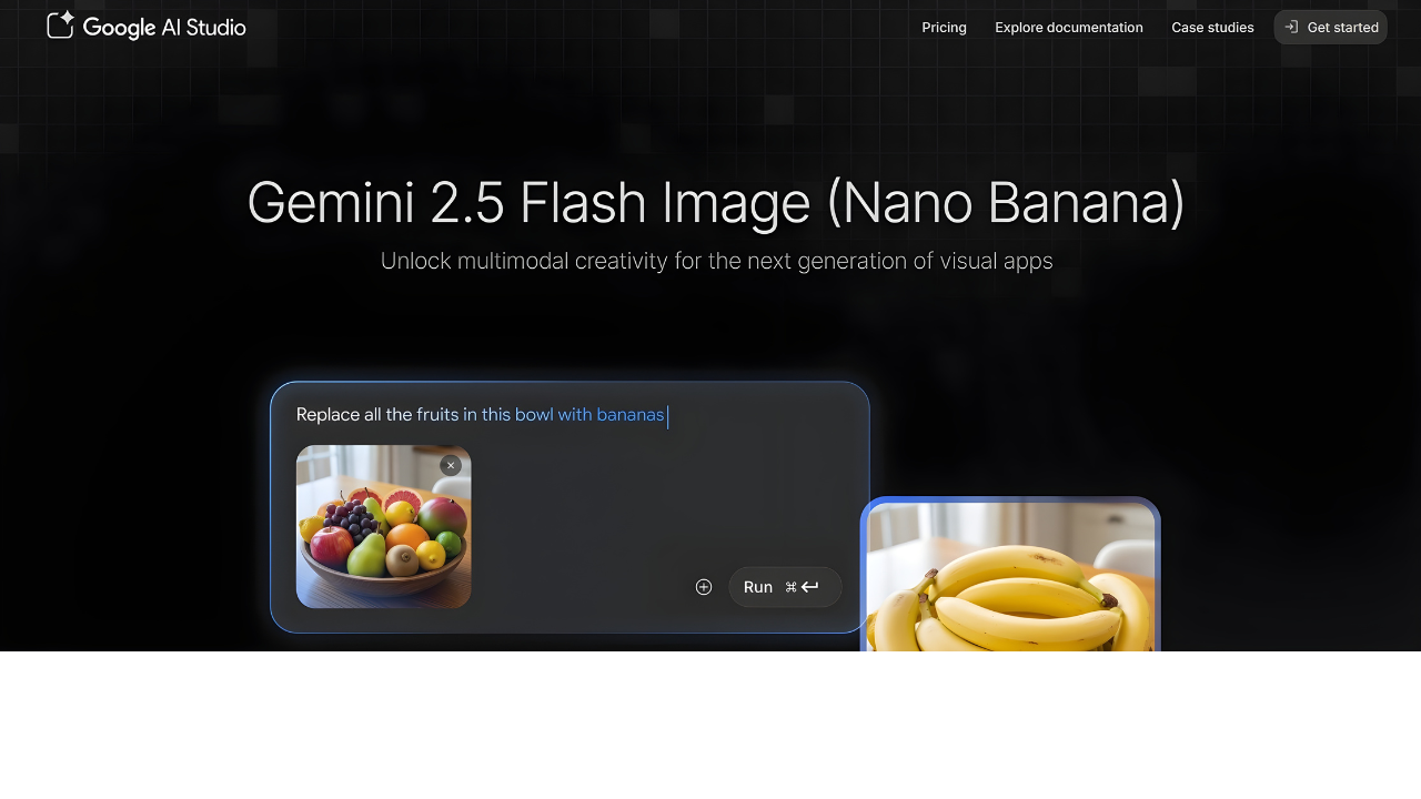 Google Nano Banana - Official Website Picture