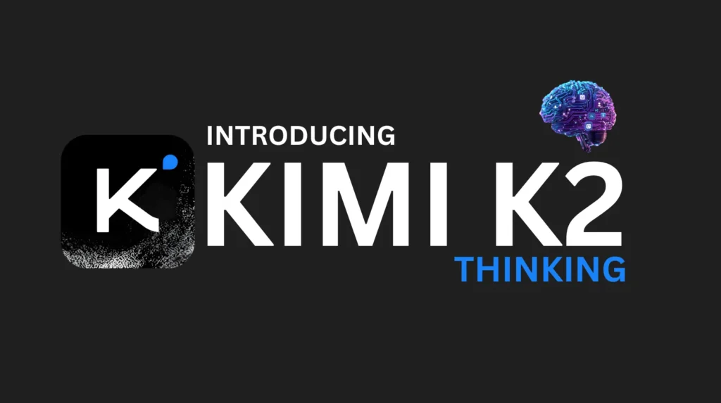 Kimi K2 AI official logo with digital brain icon, representing the new "Thinking" reasoning model from Moonshot AI.